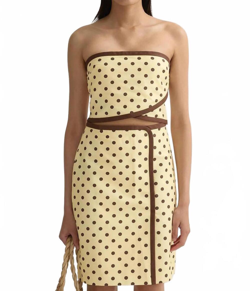 NEW POSSE bowie skirt in tan
